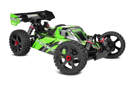 PACK ECO CORALLY RADIX XP 4S BUGGY 1/8 SWB BRUSHLESS RTR LIPO 4S & CHARGEUR
