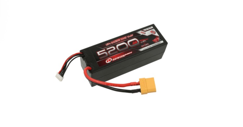 BATTERIE LIPO 4S 14.8V 5200 mah 40C XT90 robitronic