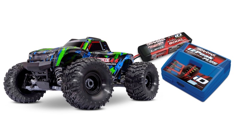 Traxxas Stampede 4X4 VX3 – monster truck RC Brushless 1/10 RTR LIPO 3S CHARGEUR VERT