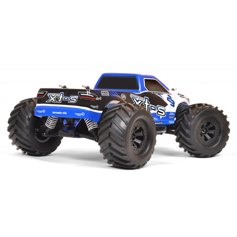 PACK T2M Monster truck rc brushless Pirate XTS 1/10 4WD 2 LIPO + CHARGEUR