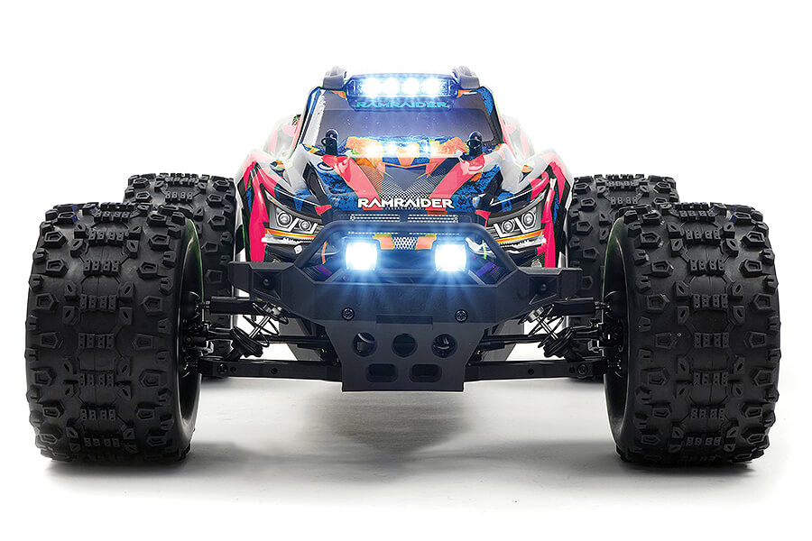 NOUVEAU FTX RAMRAIDER 1/10 BRUSHLESS MONSTER TRUCK RTR - ROUGE/BLEU