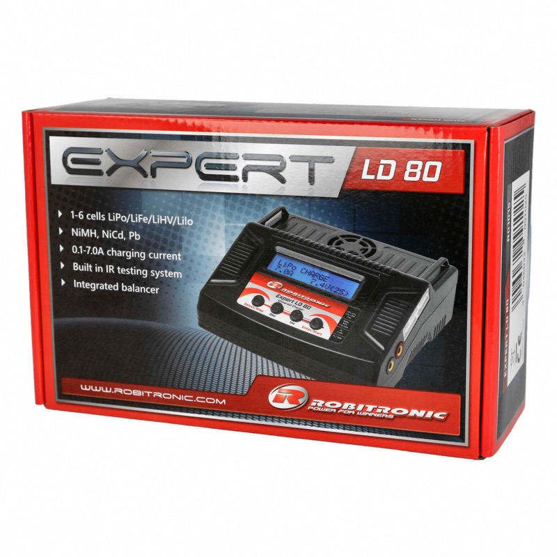 Robitronic Expert LD 80 Chargeur LiPo 1-6s 7A 80W