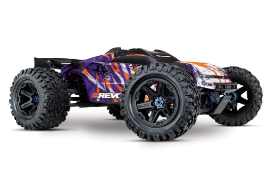 TRAXXAS E-REVO - 4x4 - VIOLET - 1/10 BRUSHLESS - TSM - SANS AQ/CHG