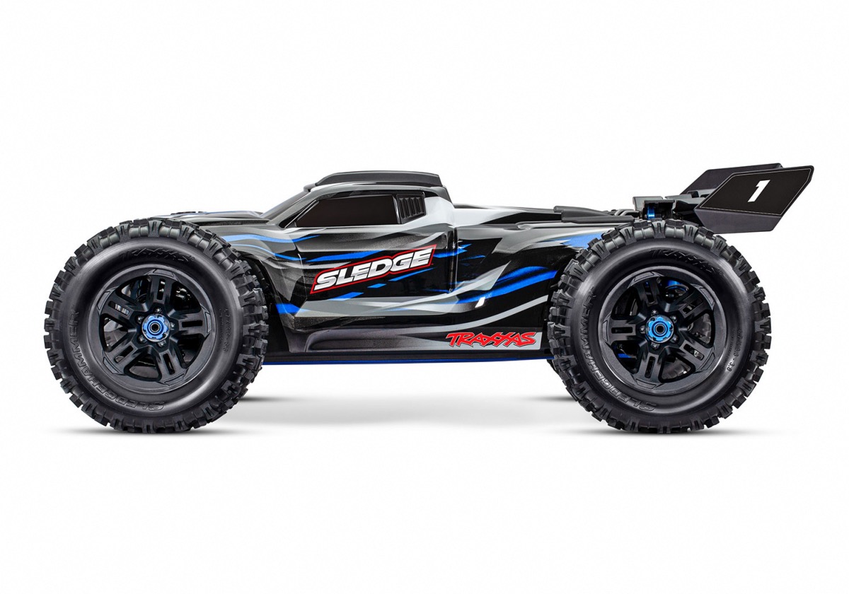 TRAXXAS SLEDGE 4X4 BRUSHLESS BLEU