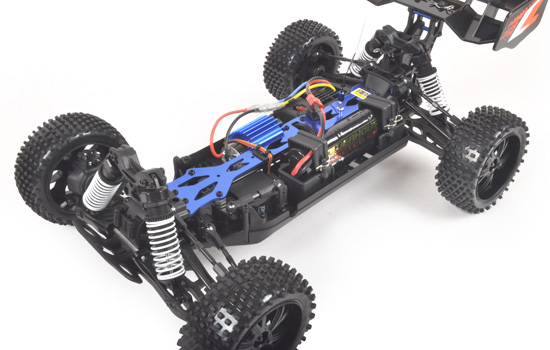 T2M Buggy rc électrique brushless Pirate Shooter Orange 1/10 4 roues motrices