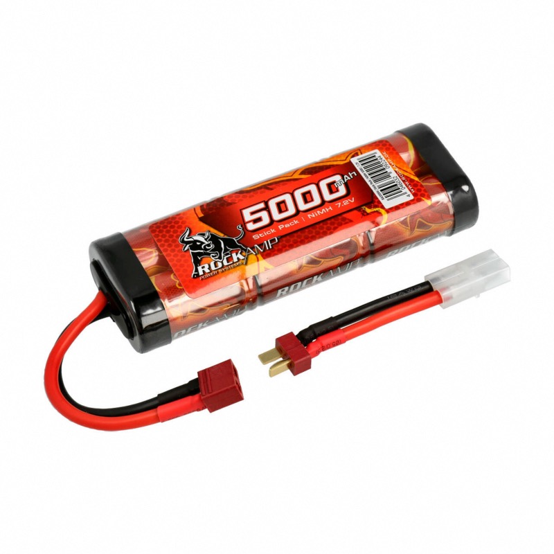 Robitronic RA30004 BATTERIE NIMH 7.2V 5000 mah (Deans) avec adaptateur Deans Tamiya