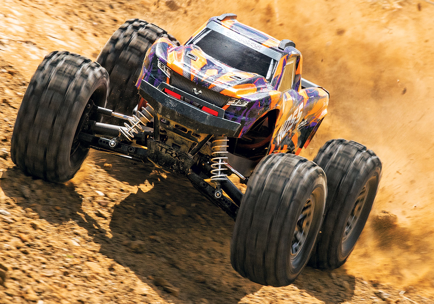 TRAXXAS HOSS 3S - 1/10 4x4- BRUSHLESS - TSM - ORANGE - SANS batterie&chargeur