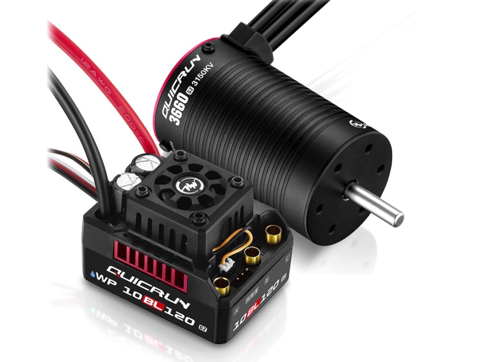 Hobbywing Combo Brushless WP10BL120 G2 120A + 3660SL G2 3150KV 1/10
