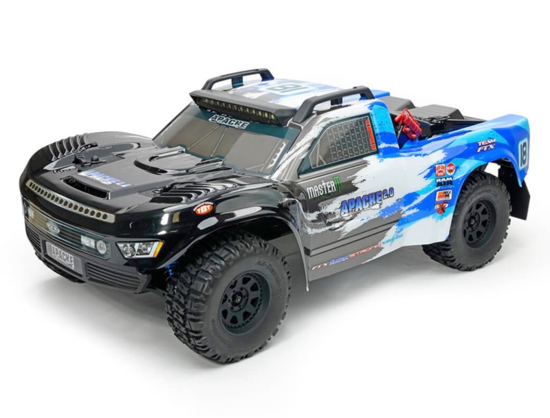 FTX Apache 2.0 Brushless 4WD 1/10 Bleu – FTX5498V2B avec Lipo et chargeur