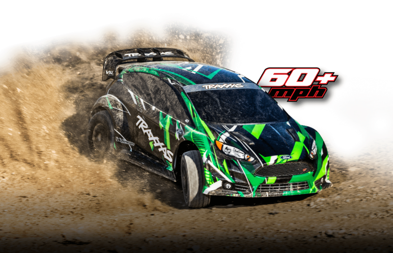 PACK ECO TRAXXAS FORD FIESTA RALLY VXL BRUSHLESS CLIPLESS LIPO 3S CHARGEUR SAC OFFERT