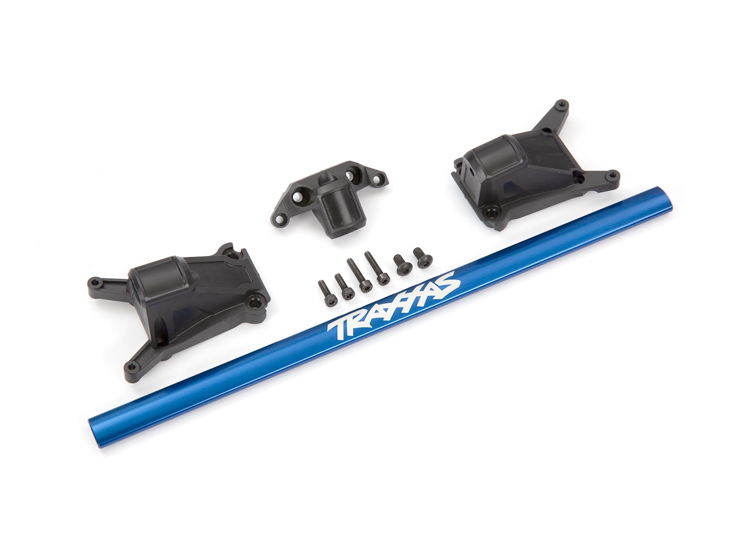 TRAXXAS 6730X KIT DE RENFORT CHASSIS LONG BLEU  RUSTLER SLASH