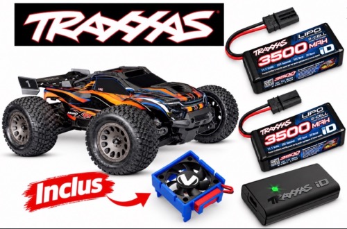 Traxxas Mini XRT 1/16 4x4 VXL 3S Brushless Orange RTR + 2 LiPo 2S 3500 mAh