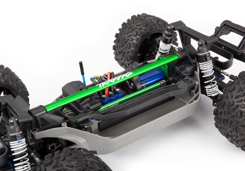 TRAXXAS 6730G KIT DE RENFORT CHASSIS LONG VERT – RUSTLER SLASH