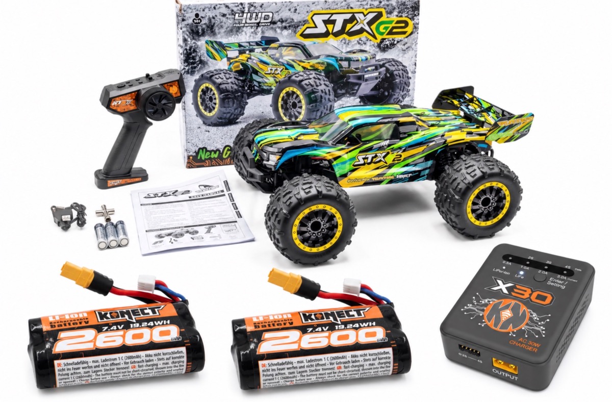 Funtek STX-G2 Vert 1/12 XL RTR – 2 Batteries