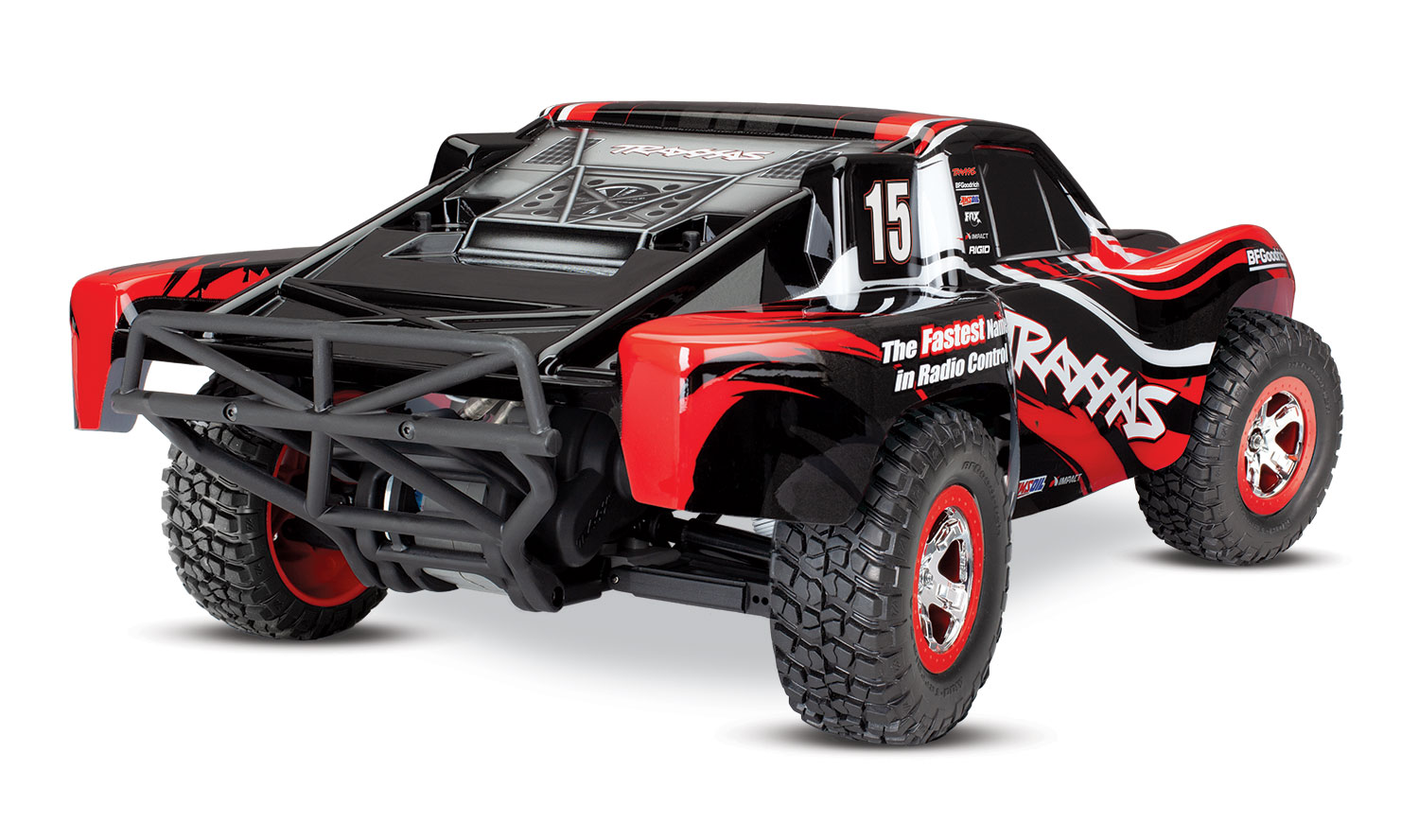 TRAXXAS SLASH - 4x2 - 1/10 BRUSHED ROUGE - AVEC AQ/CH allume cigare