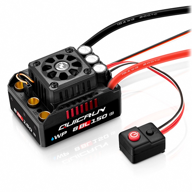 COMBO Hobbywing QuicRun WP8BL150 G2 Brushless 150A 3-6s et moteur QuicRun 2000 Kv 4274SL