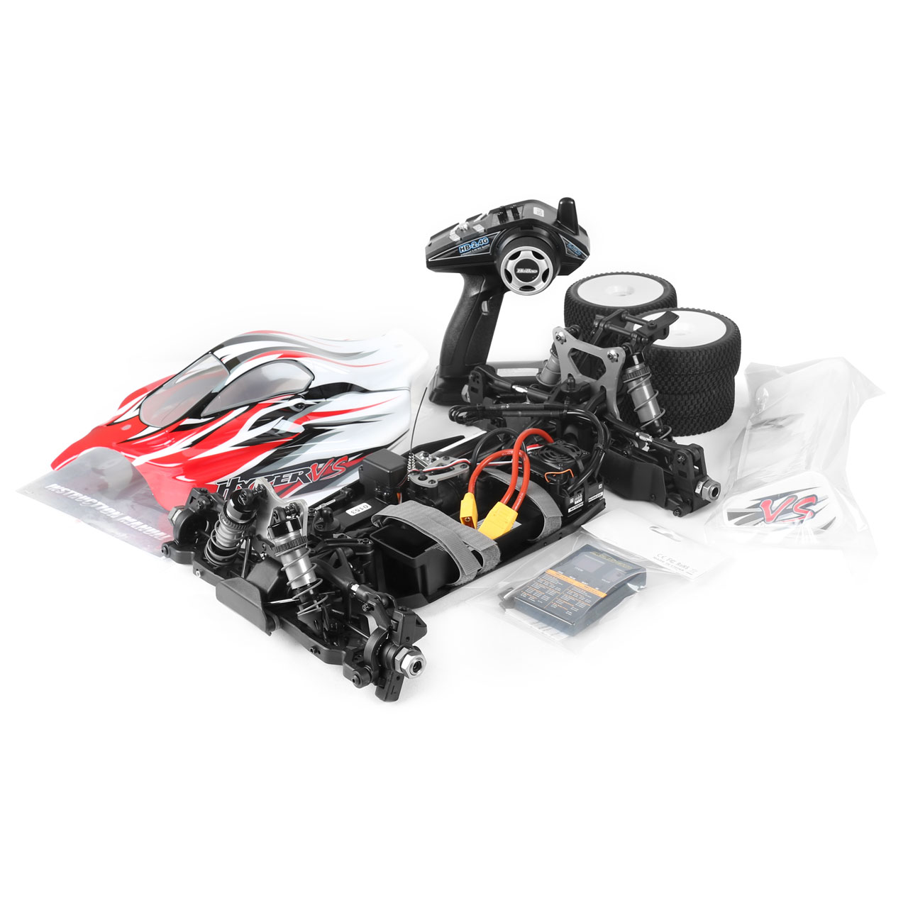 HOBAO HYPER VS 1/8 RTR BUGGY brushless 150A XT90 (Rouge)