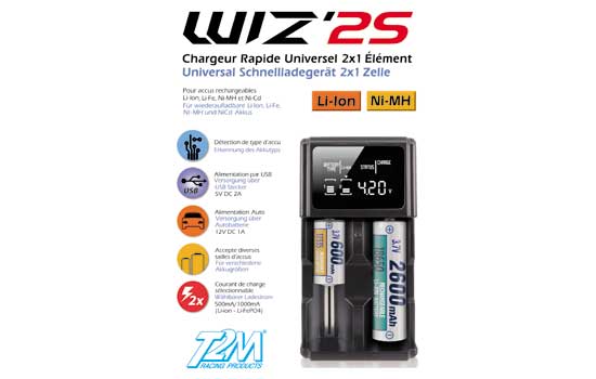 T2M Chargeur rapide Wiz 2S universelle