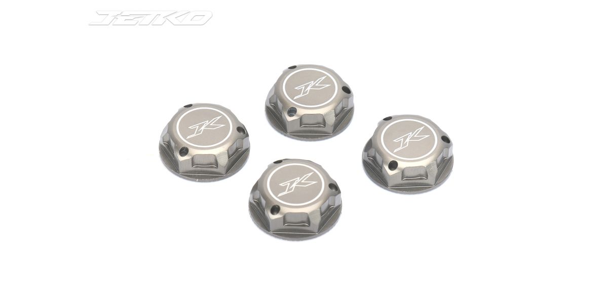 Ecrous de roues borgnes 17mm anodisés (4)