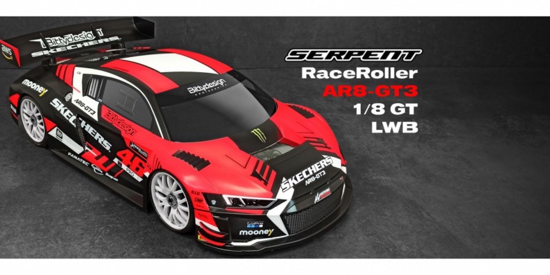 Serpent 811 GT 1:8 LWB ROLLER avec carro AR8-GT3