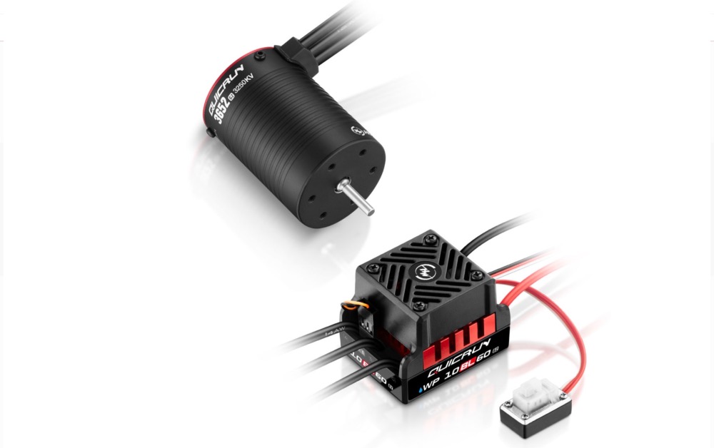 Hobbywing QuicRun Combo WP 10BL60 G2 + 3652SL 3250KV G2 Sensorless 1/10