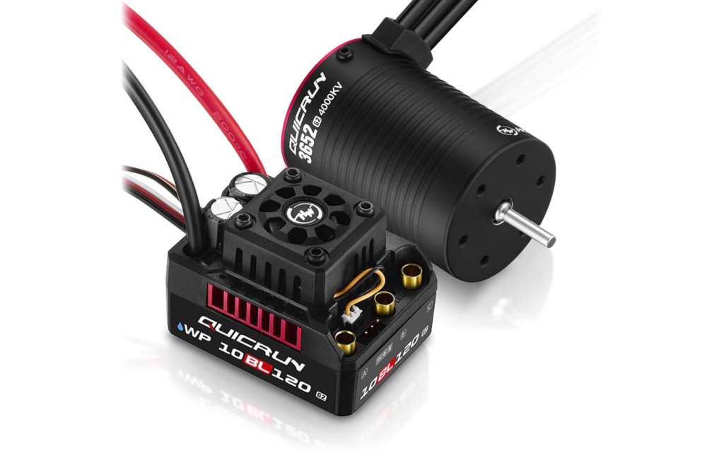 Hobbywing Combo Brushless WP10BL120 G2 120A + 3652SL 4000KV 1/10