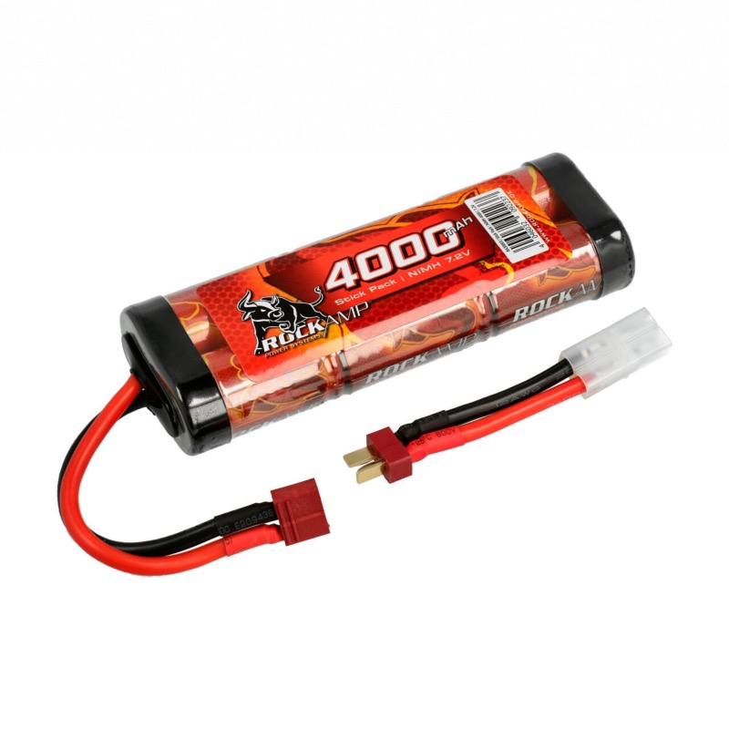 BATTERIE NIMH 7.2V 4000 mah (Deans) avec adaptateur Deans Tamiya