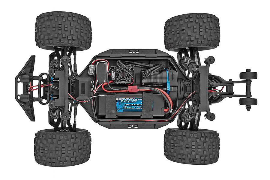 PACK ECO TEAM ASSOCIATED RIVAL MT10 V2 TRUCK 1/10 BRUSHLESS  LIPO 3S CHARGEUR SAC OFFERT