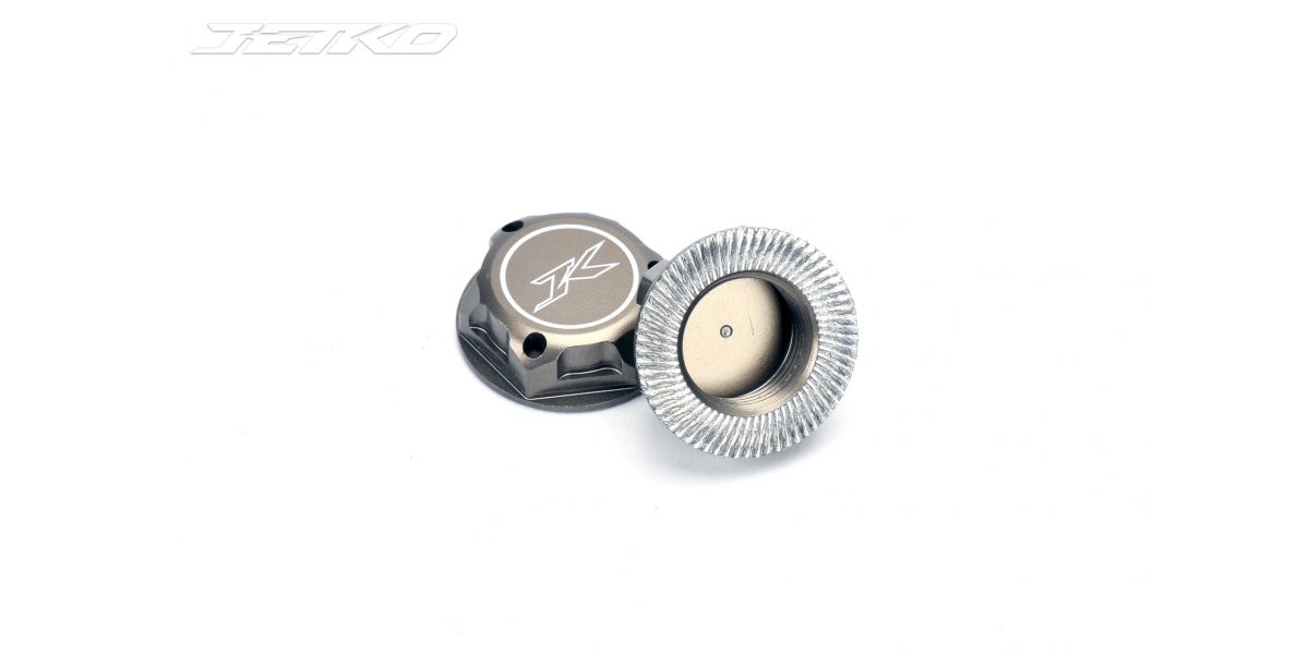 Ecrous de roues borgnes 17mm anodisés (4)