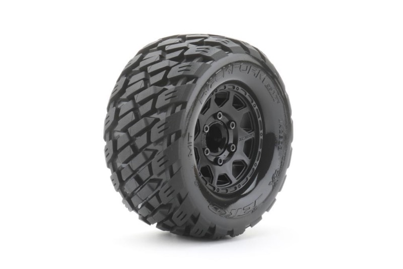 PNEUS EXTREME MT ROCKFORM SUR JANTES TRX RUSTLER/HOSS NOIRES - JETKO JK2803CBTRX