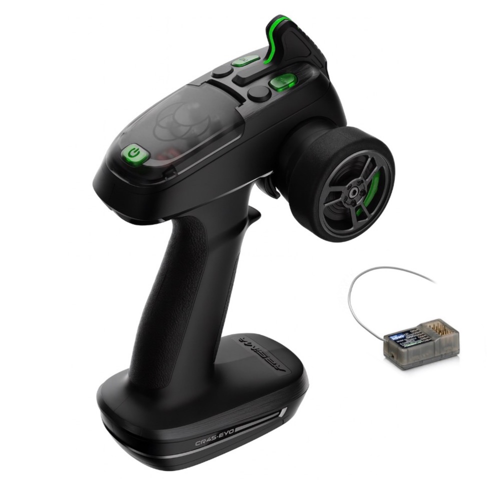 Radiocommande ABSIMA CR4S-EVO 4 Voies 2,4 GHz avec Récepteur R6WP