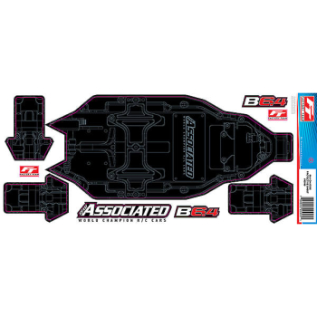 AS91999 TEAM ASSOCIATED RC10B6.4 FT CHASSIS PROTECTIVE SHEET, +3MM