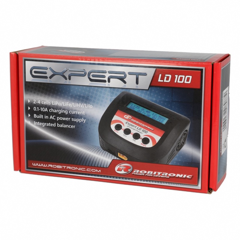 Robitronic Expert LD 100 Chargeur LiPo 2-4s 10A 100W