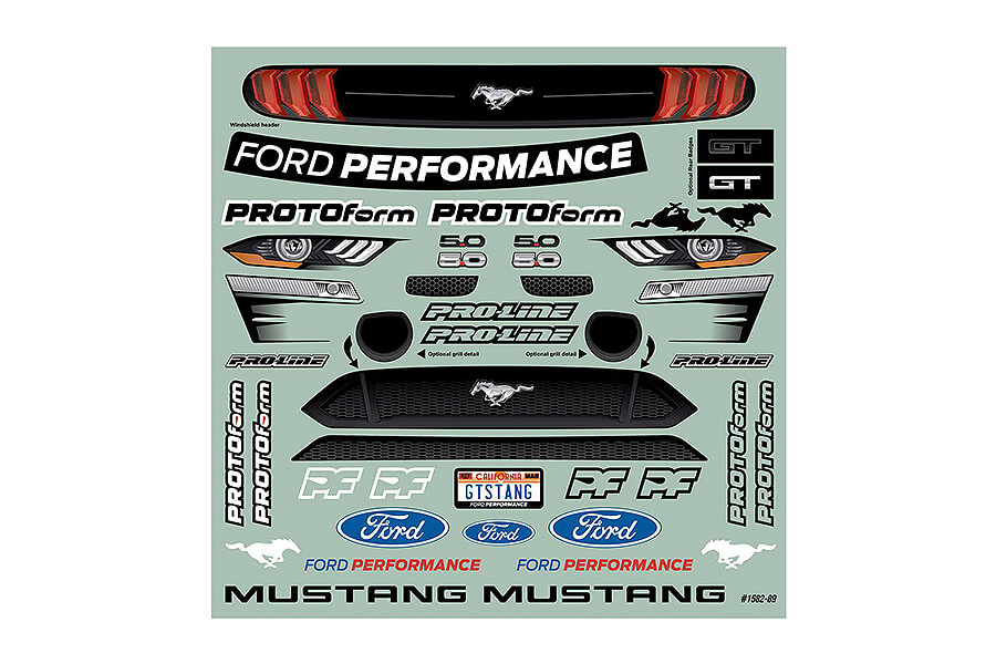 PROLINE 2021 FORD MUSTANG BODY CLEAR ARRMA VENDETTA/INFRACTION