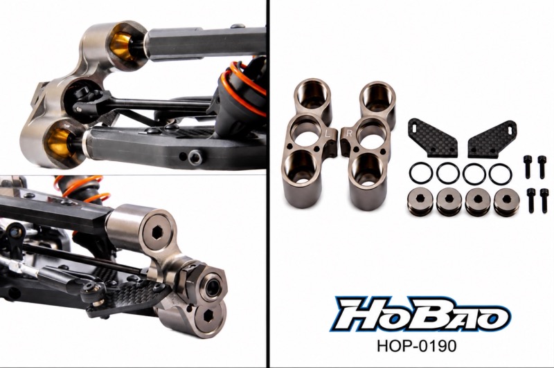 HoBao HOP-0190 � Porte-fus�es de direction avant aluminium Hyper VS2T