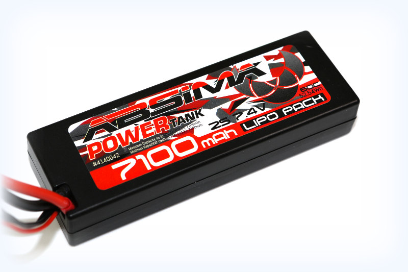 Power Tank Lipo 7.4V-60C 7100mAh HC (T-Plug) ABSIMA