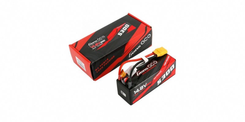 PACK ECO 2 x Gens ace Batterie LiPo 4S 14.8V-5300-60C (XT90)