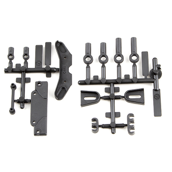 AS91885 TEAM ASSOCIATED B6.3 TOWER COVERS/WIRE CLIPS/ROD ENDS