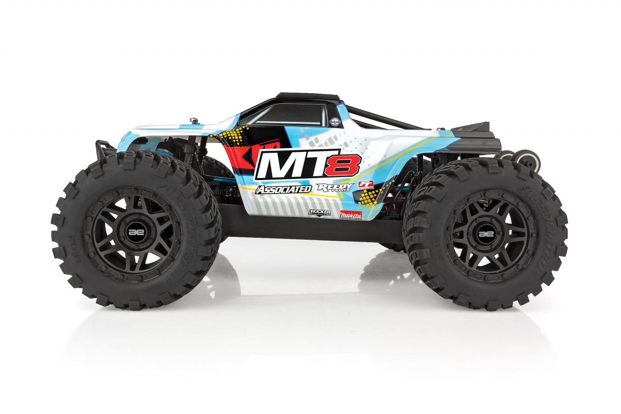 PACK ECO TEAM ASSOCIATED RIVAL MT8 TRUCK 1/8 BRUSHLESS LIPO 4S CHARGEUR RAPIDE + BONUS