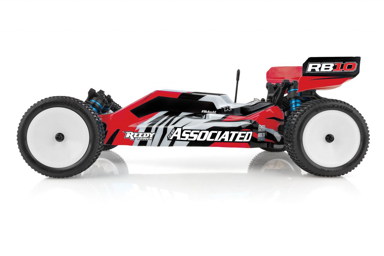 PACK ECO TEAM ASSOCIATED BUGGY RB10 RTR 1/10 ROUGE LIPO 2S + CHARGEUR RAPIDE SKYRC