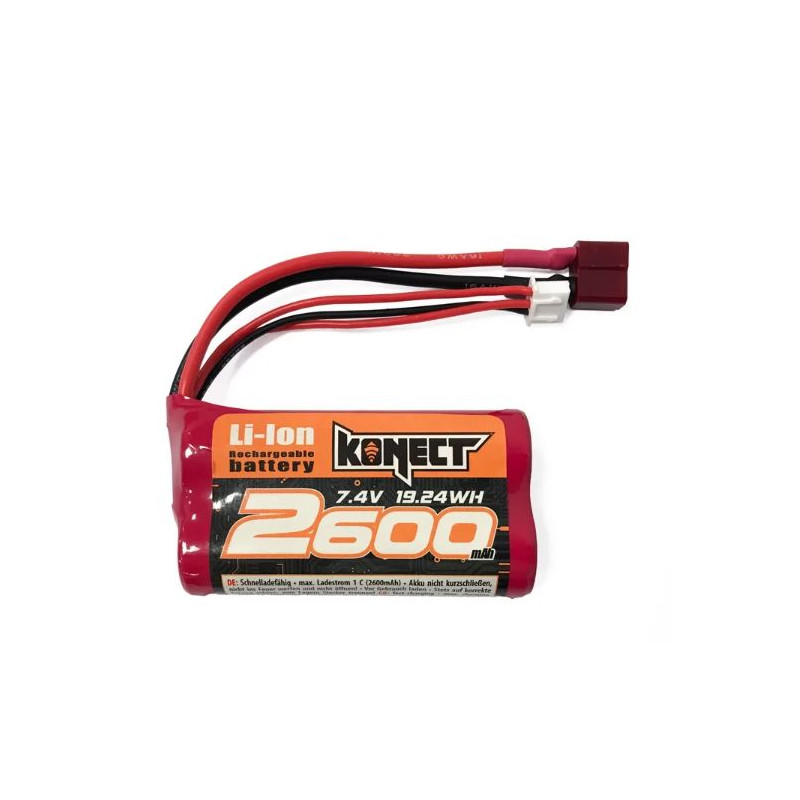 BATTERIE KONECT LI-ION 7.4V 2600 MAH 15C