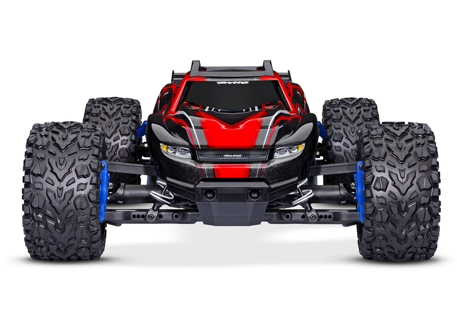 PACK ECO 100% RTR TRAXXAS RUSTLER 4X4 BRUSHLESS BL-2S ROUGE LIPO CHARGEUR SAC OFFERT