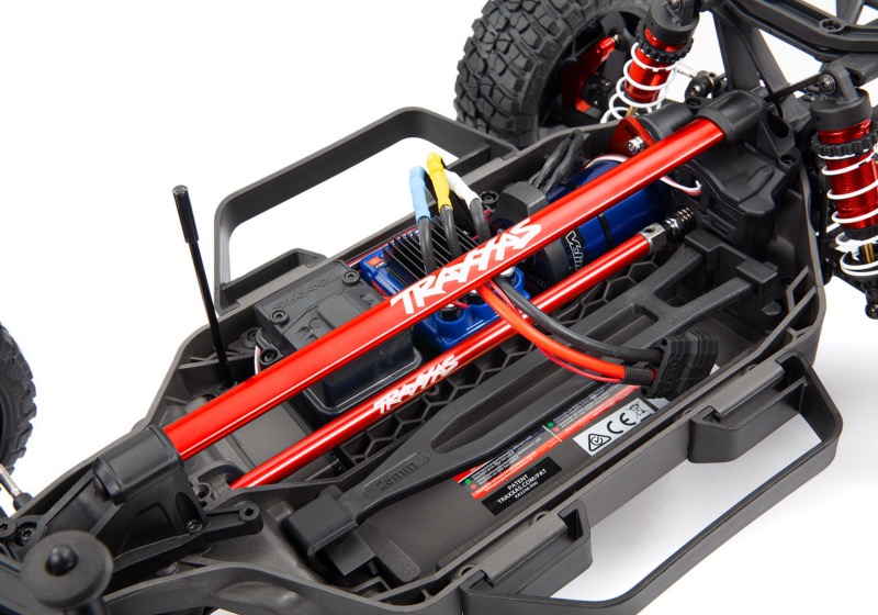 TRAXXAS 6730R KIT DE RENFORT CHASSIS LONG ROUGE – RUSTLER SLASH