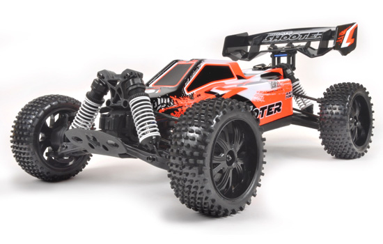 T2M Buggy électrique brushed rc Pirate Shooter ORANGE 1/10 4 roues motrices