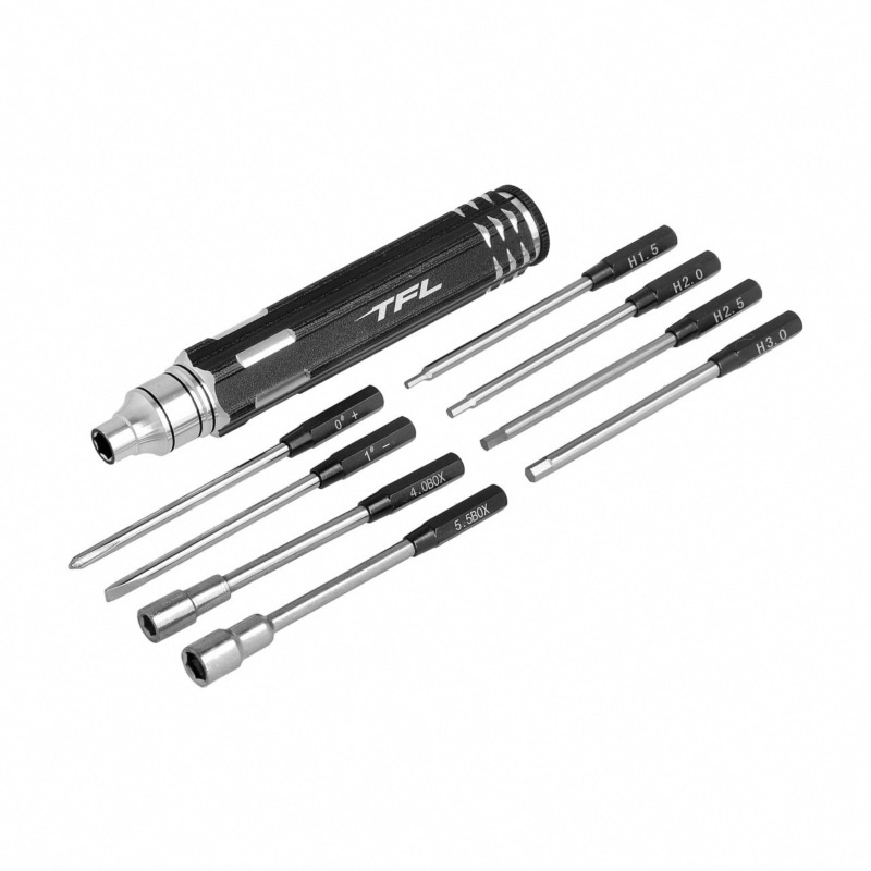 TFL Set doutils 8 en 1 1-/0+/4,0/5,5/1,5/2,0/2,5/3,0mm