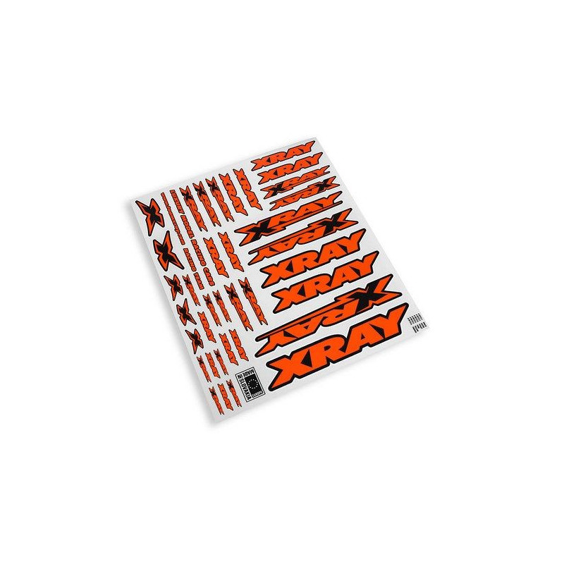 Autocollants carrosserie XRAY Orange - XRAY - 397316