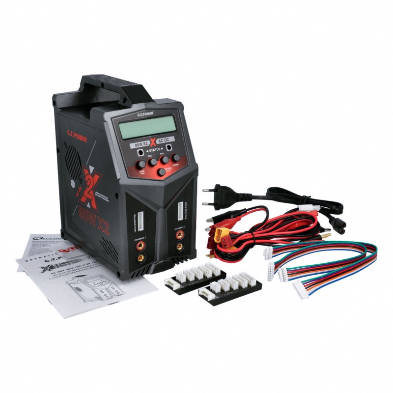 Chargeur double GTPower GT148 LiPo 1-6s 80W AC