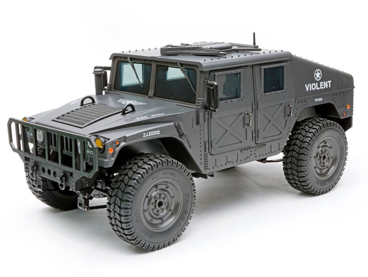 E-ZEE RC Hummer Military Truck 1/16 4WD Noir – EZ-G2069BK