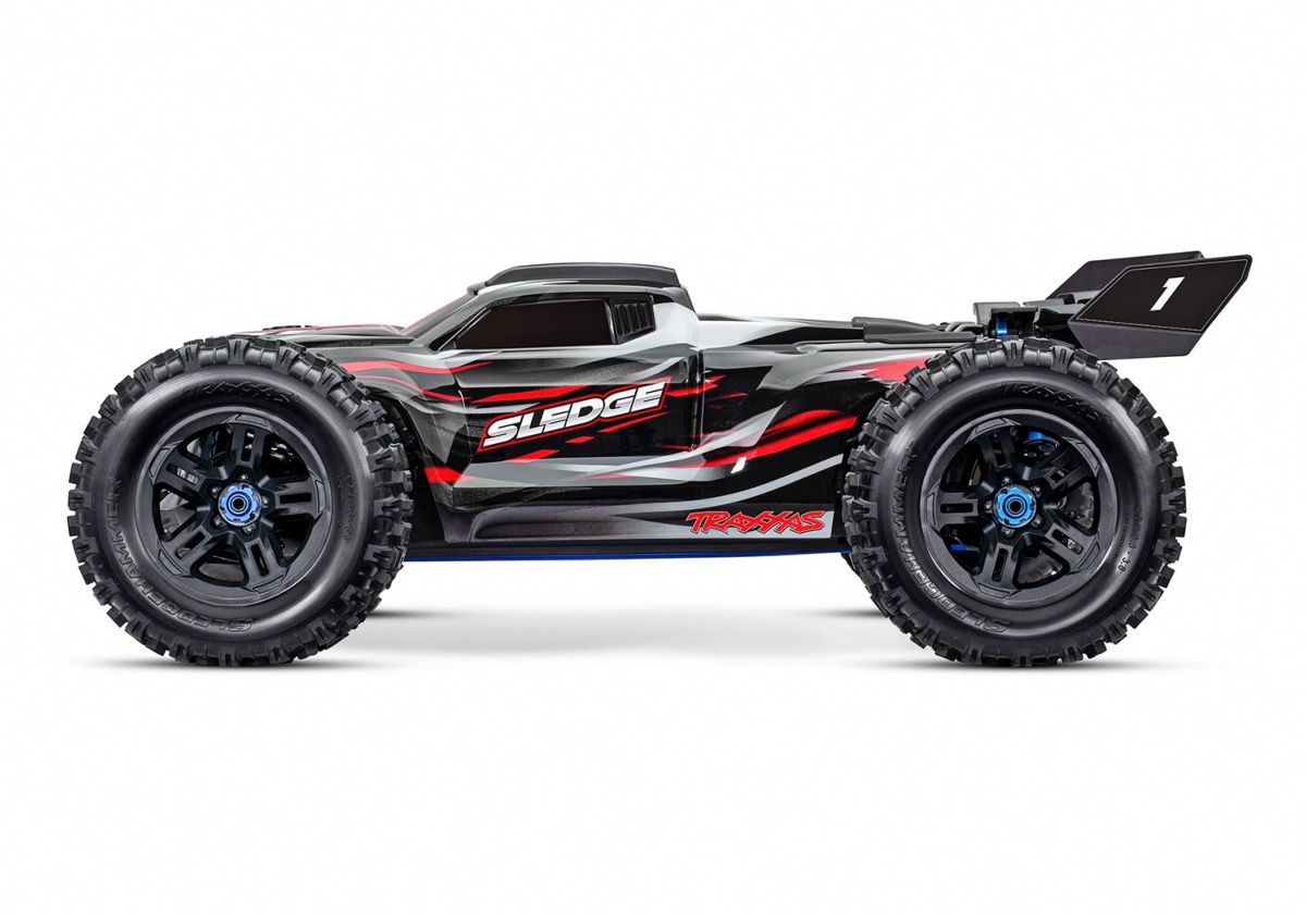 TRAXXAS SLEDGE 4X4 BRUSHLESS ROUGE