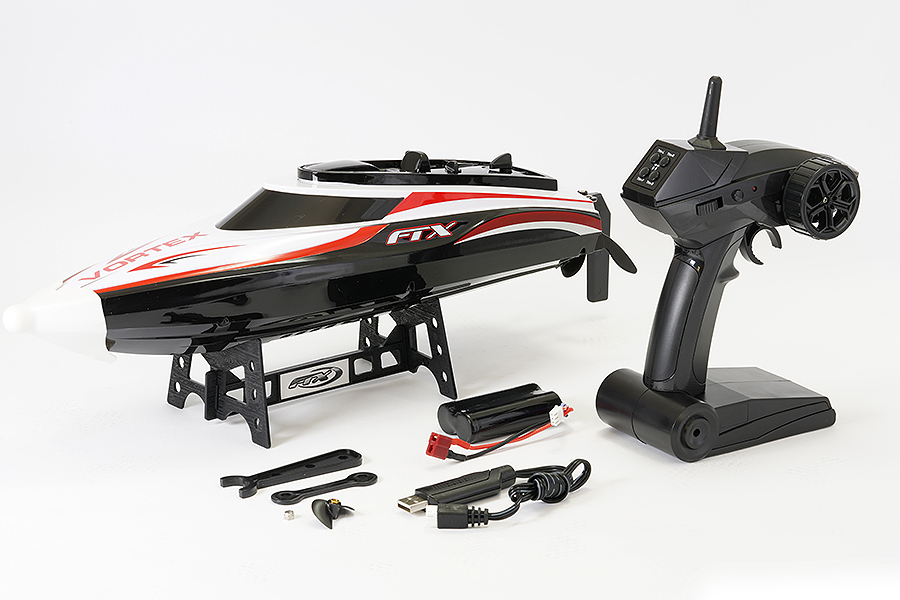 FTX VORTEX NOIR HIGH SPEED BATEAU RC 44CM 25 KM/H FTX0701